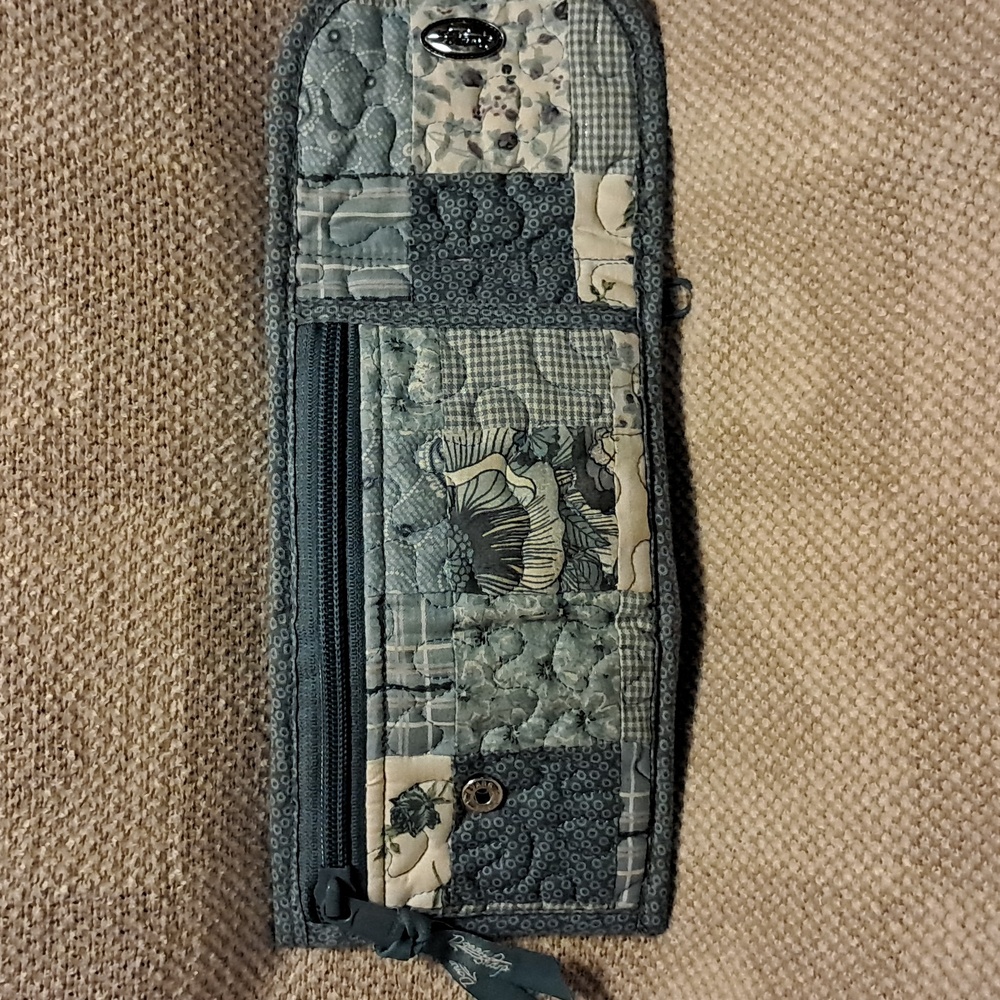 Donna Sharp Blue Patchwork Quilted Wallet - image 3